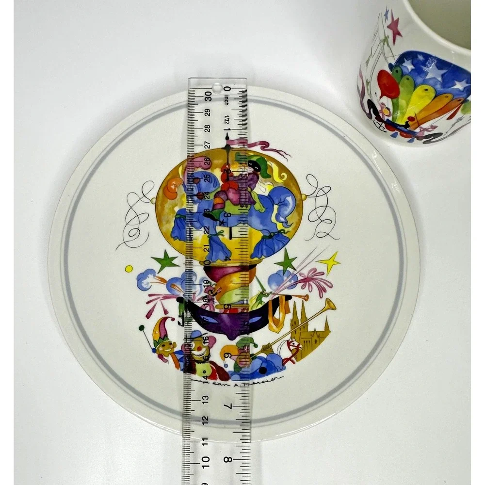 Villeroy Bosch Le Balloon China Salad Plate Mug Cup  Jean Mercier Luxembourg
